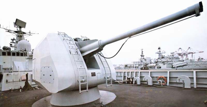 T100C式單管100毫米艦炮