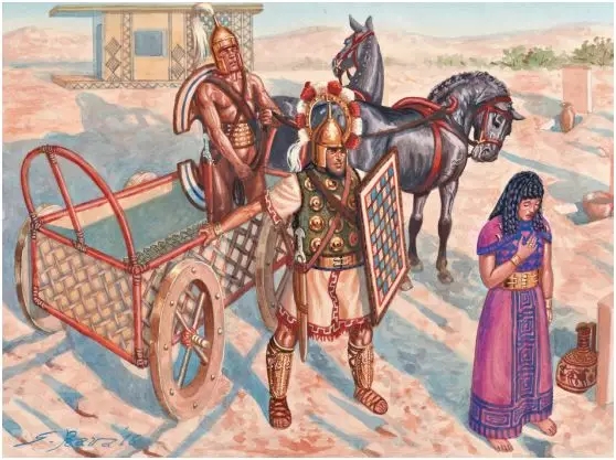 賽普勒斯武士乘坐戰車迎擊波斯陸軍