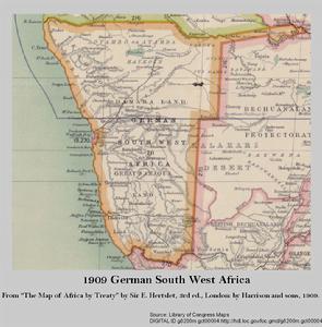 1909年的德屬西南非洲