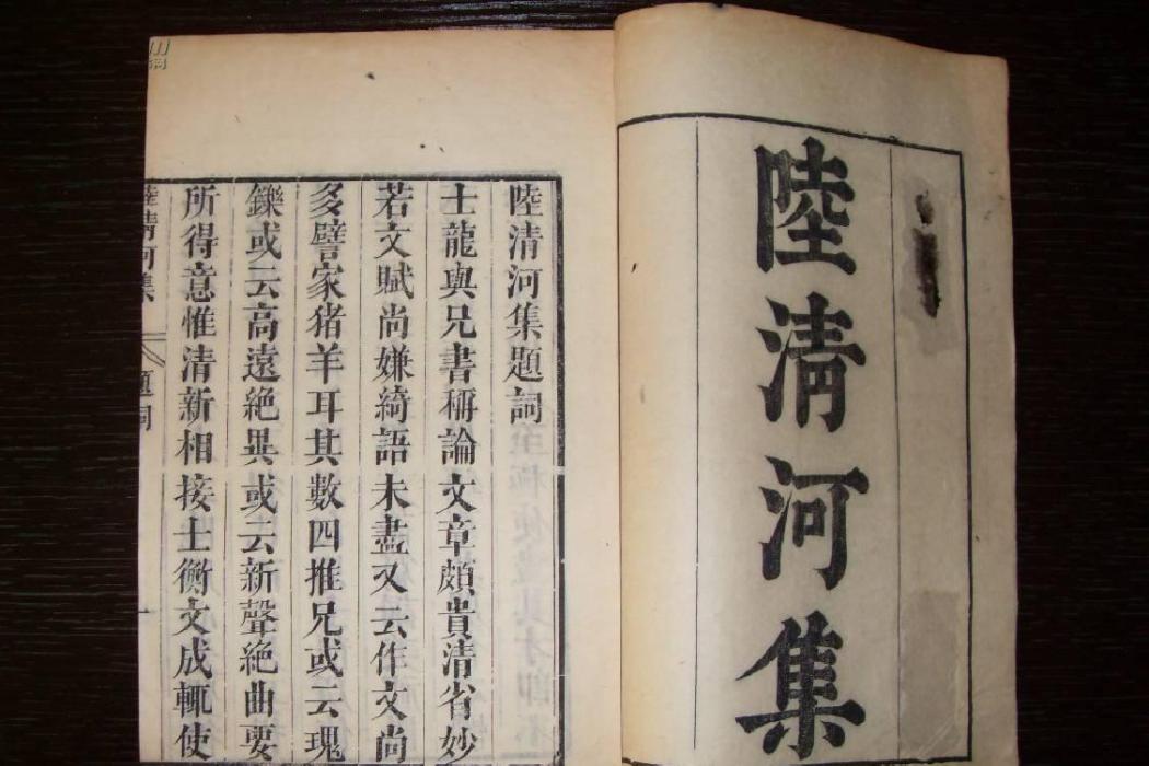 陸清河集 陸清河集