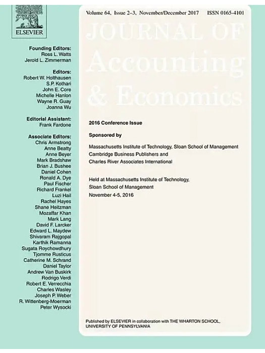 Journal of Accounting and Economics Journal of Accounting and Economics