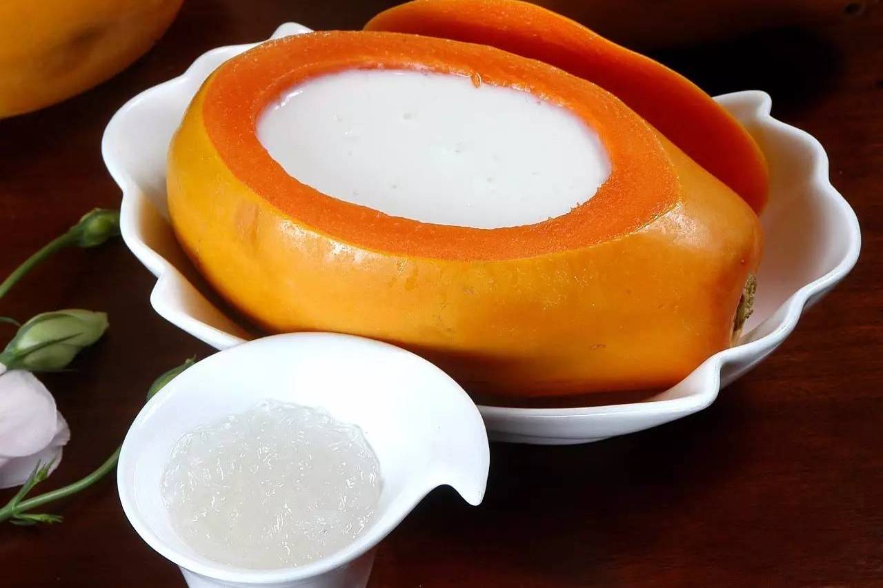 杏汁鮮奶燜木瓜