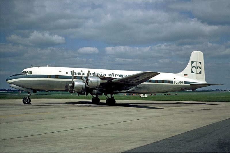 Inex-Adria Airways時期的DC-6B