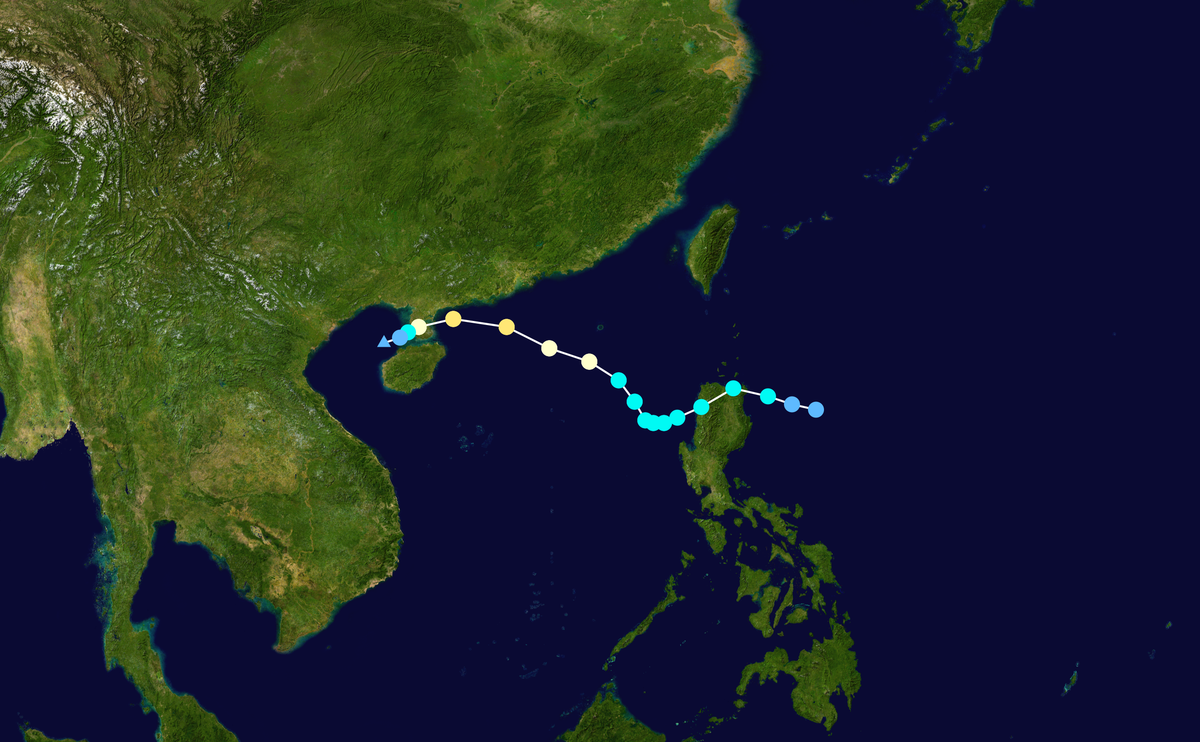 颱風卡努路徑圖