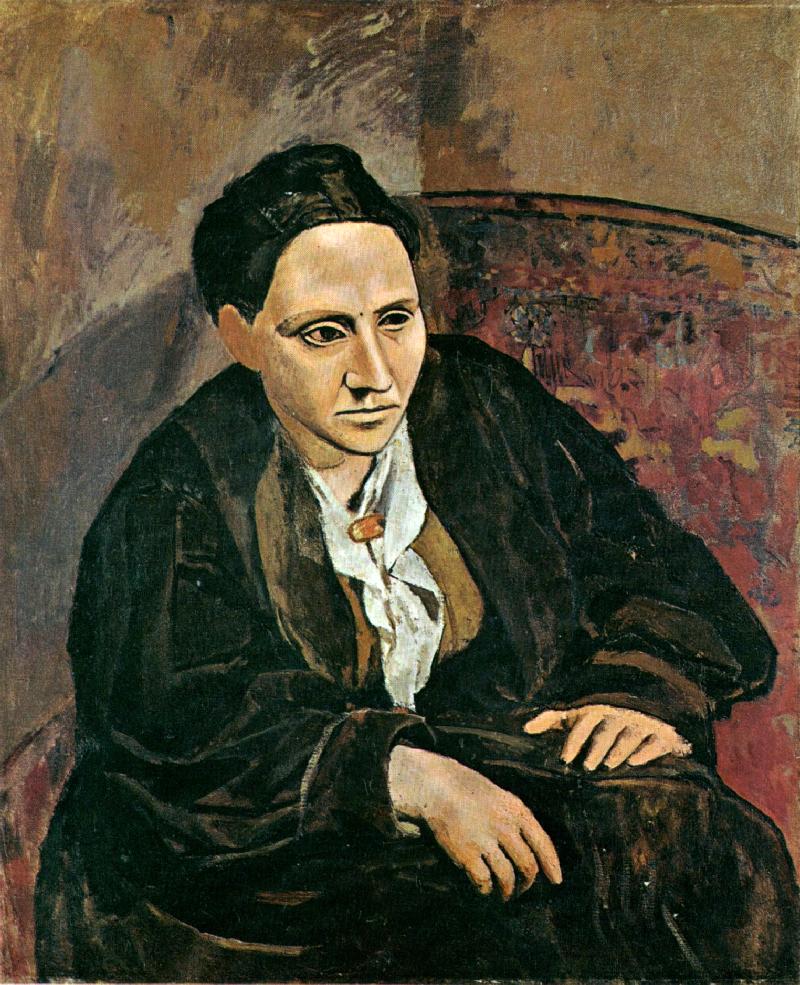畢卡索1906年為格特魯德·斯坦畫的肖像