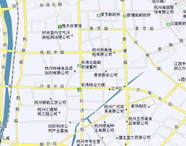 江乾區城區地圖