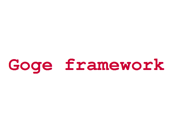 Goge framework