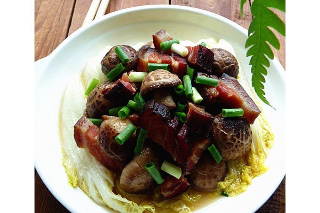 香菇煮臘肉 香菇煮臘肉