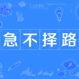 急不擇路 急不擇路