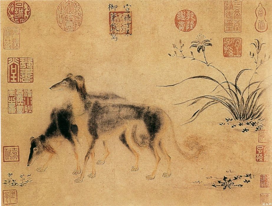 雙犬圖 雙犬圖