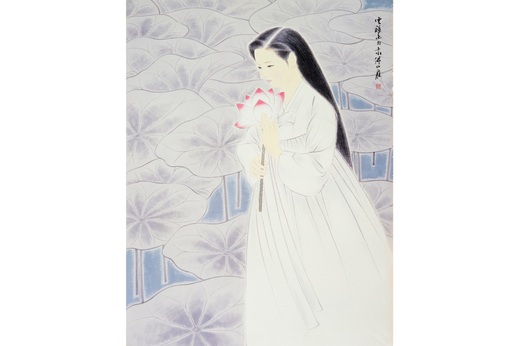 清香(張雲祥1973年創作紙本設色畫作) 清香(張雲祥1973年創作紙本設色畫作)