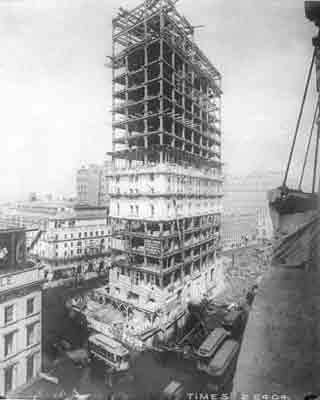 1904年還未建成的紐約時報廣場