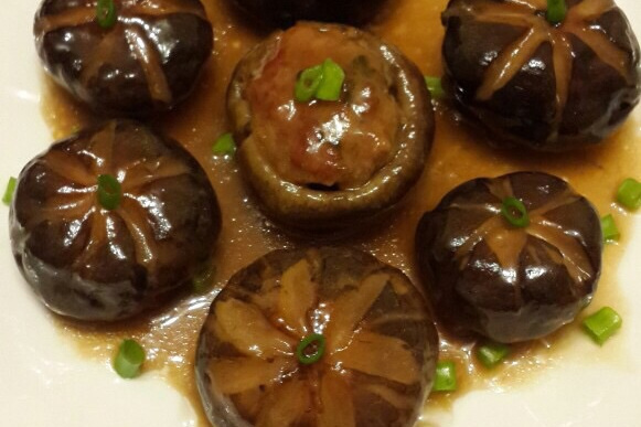 煎釀冬菇 煎釀冬菇