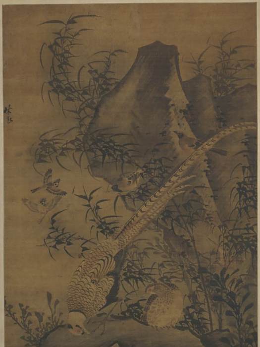 雉雞圖(明代林良創作的絹本設色畫) 雉雞圖(明代林良創作的絹本設色畫)