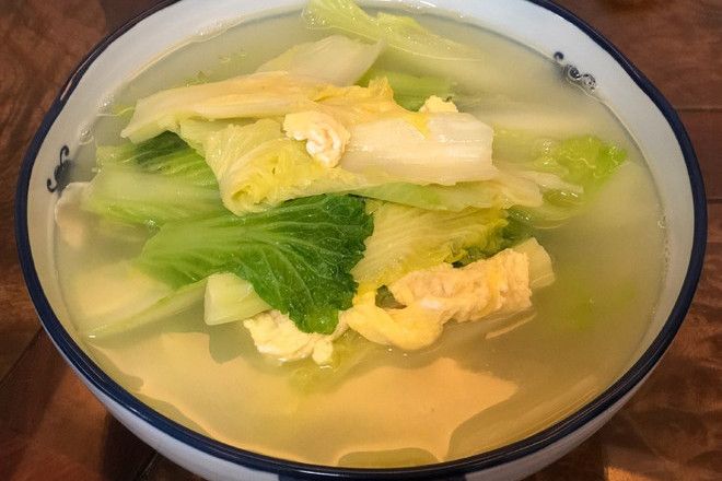 白菜蛋湯 白菜蛋湯
