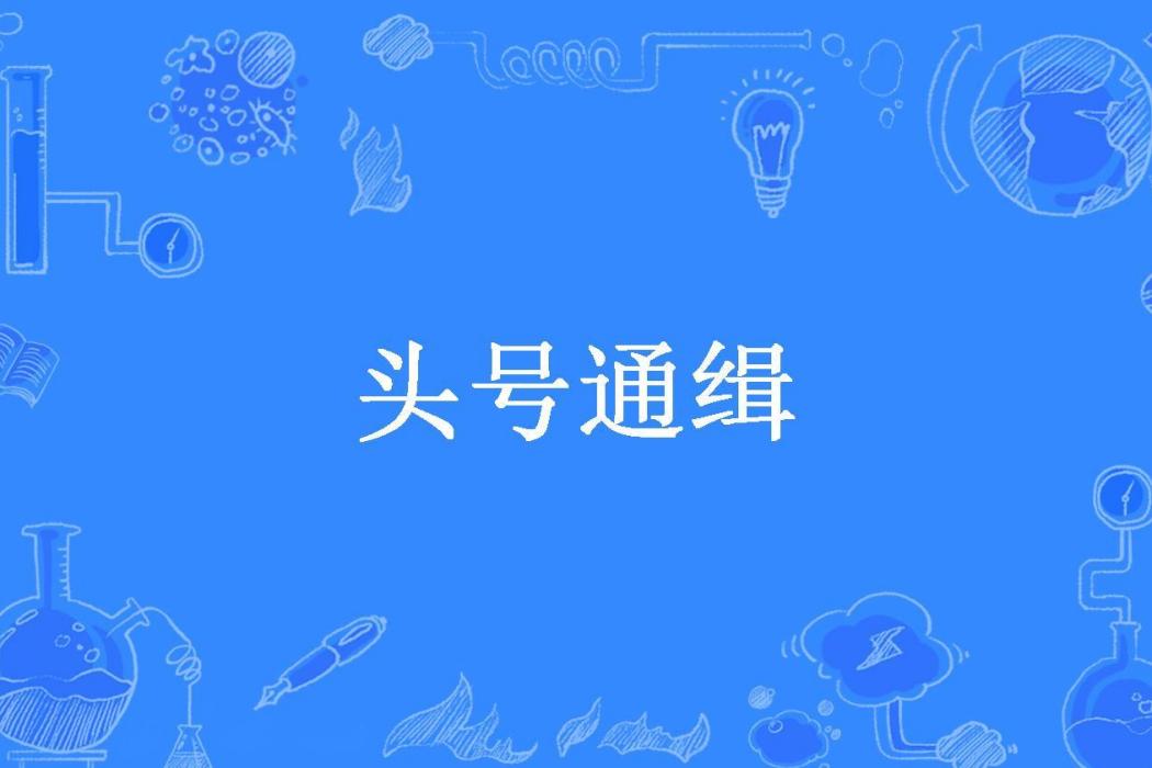頭號通緝(縛骨齋所著小說) 頭號通緝(縛骨齋所著小說)