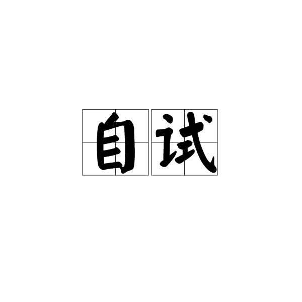 自試 自試