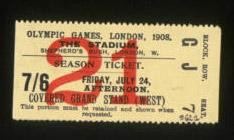 1908年倫敦奧運會門票