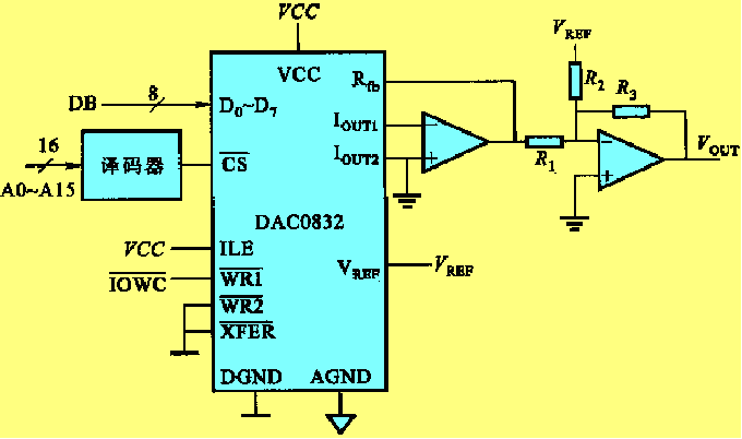 圖9-59 雙極性電壓輸出電路