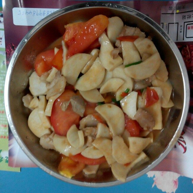 雞腿菇炒番茄 雞腿菇炒番茄