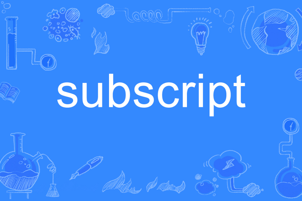 subscript subscript