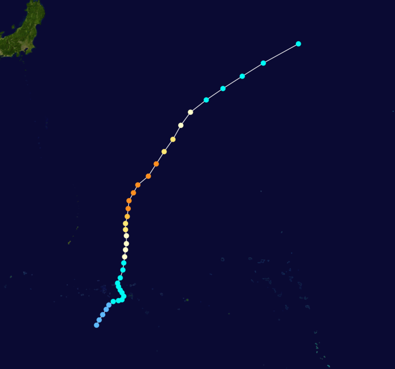 颱風“燦鴻”路徑圖