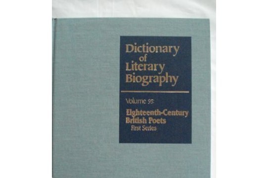 Dictionary of Literary Biography Dictionary of Literary Biography