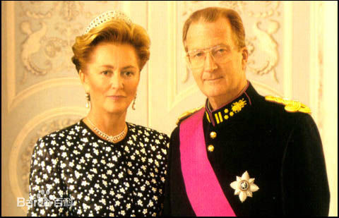 年輕時的阿爾貝二世與保拉皇后