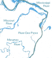 聖路易斯河流地圖