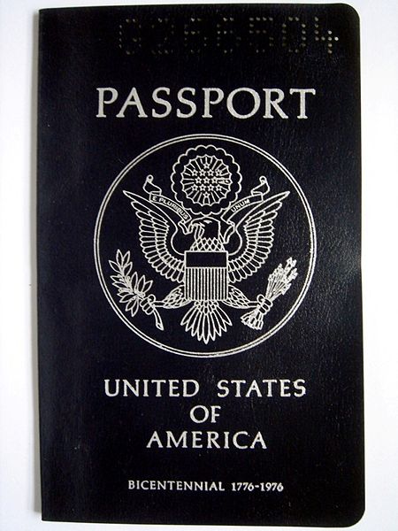 美國1976版護照