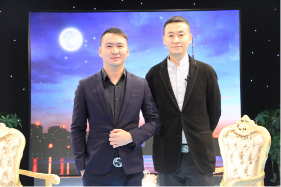 麥淘網CEO羅乾隆(左)對話央視姚雪松(右)