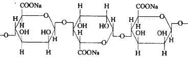 海藻酸鈉分子式