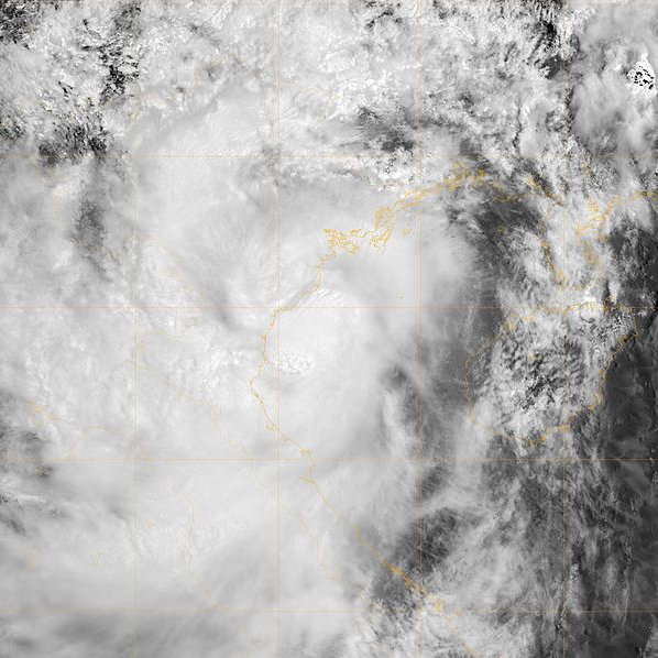 熱帶風暴天鷹 衛星雲圖