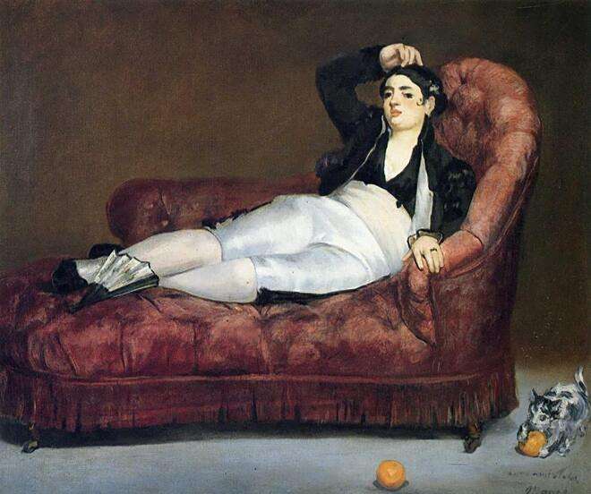 Young Woman Reclining in Spanish Costume Young Woman Reclining in Spanish Costume