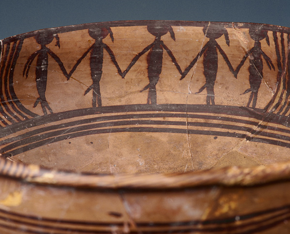 新石器時代舞蹈紋彩陶盆