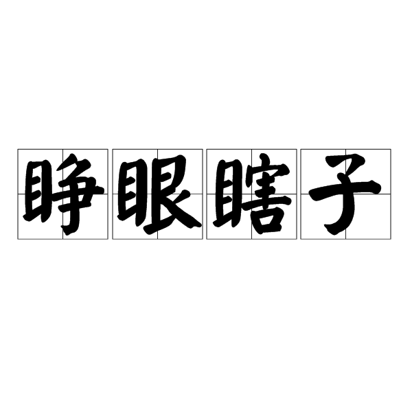 睜眼瞎子 睜眼瞎子