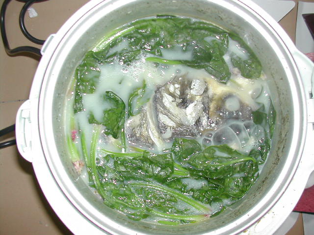 豌豆魚頭湯