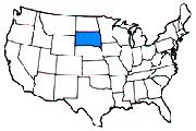 南達科他州地圖
