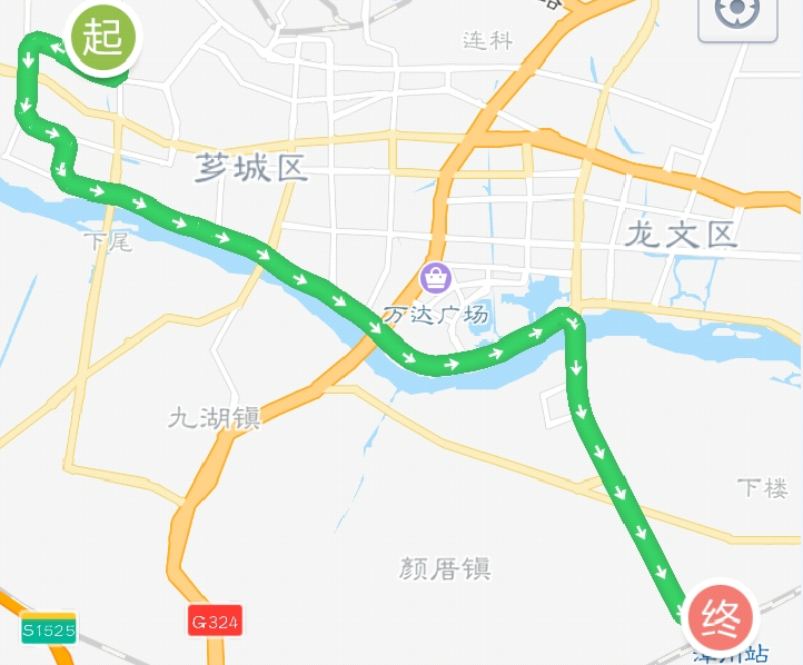 漳州公交D1路路線圖