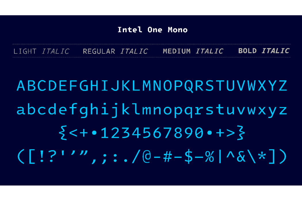 Intel One Mono Intel One Mono