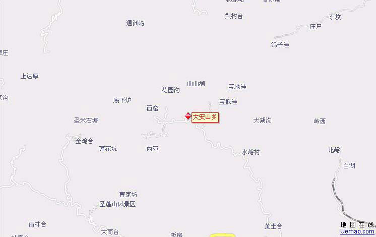 大安山行政地圖