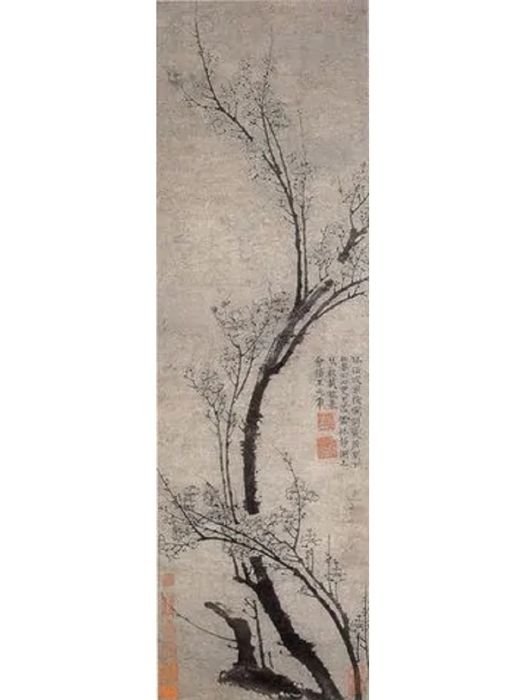 墨梅圖(清代童鈺創作的紙本畫) 墨梅圖(清代童鈺創作的紙本畫)