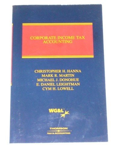 Corporate Income Tax Accounting Corporate Income Tax Accounting