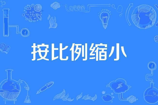 按比例縮小 按比例縮小