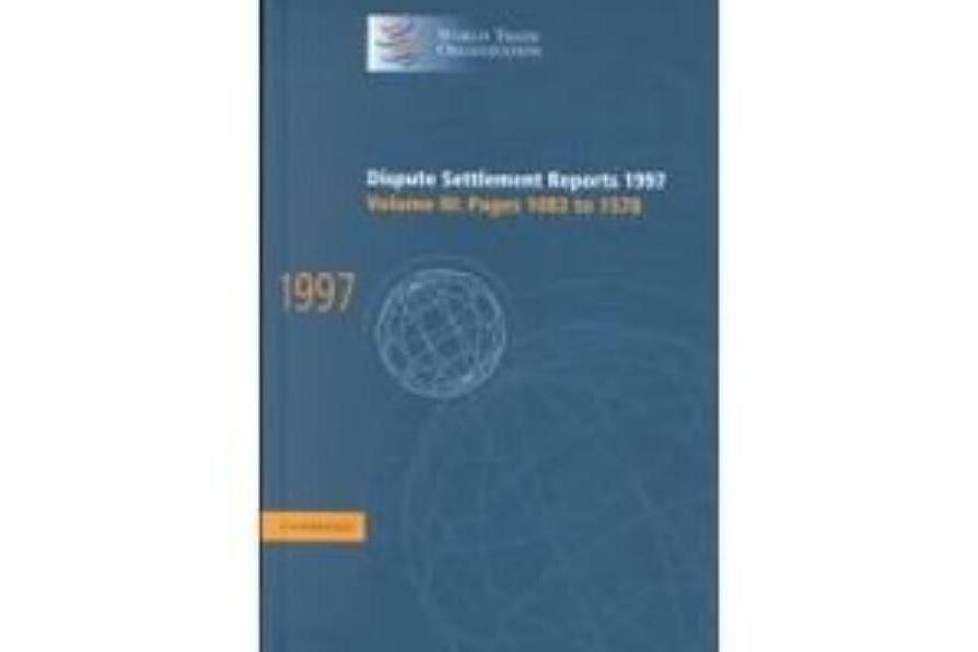 Dispute Settlement Reports 1997 Dispute Settlement Reports 1997