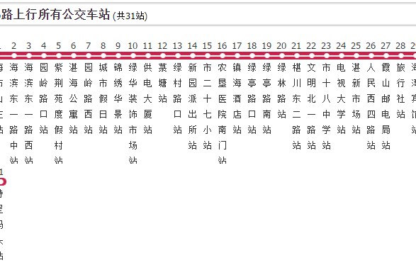 湛江公交816路 湛江公交816路