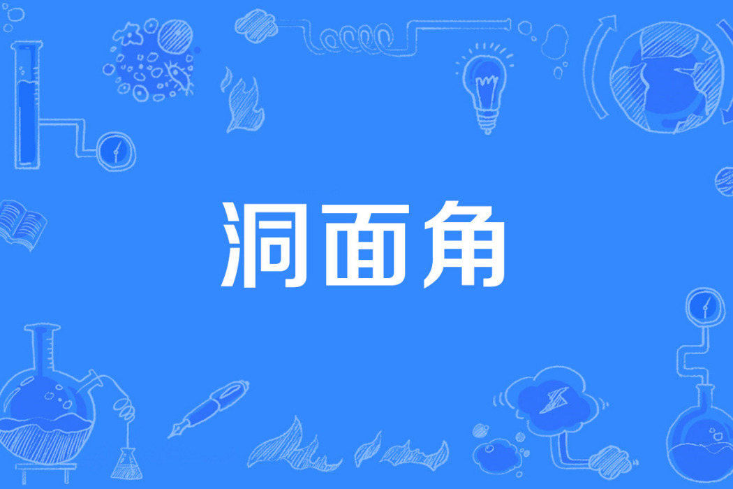 洞面角 洞面角