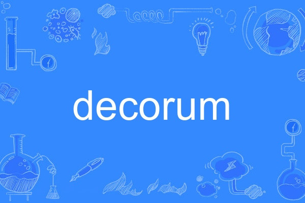decorum decorum