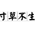 寸草不生 寸草不生
