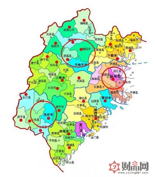 2013年福建省行政區劃